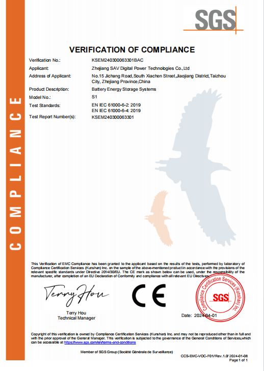 European CE Certification
